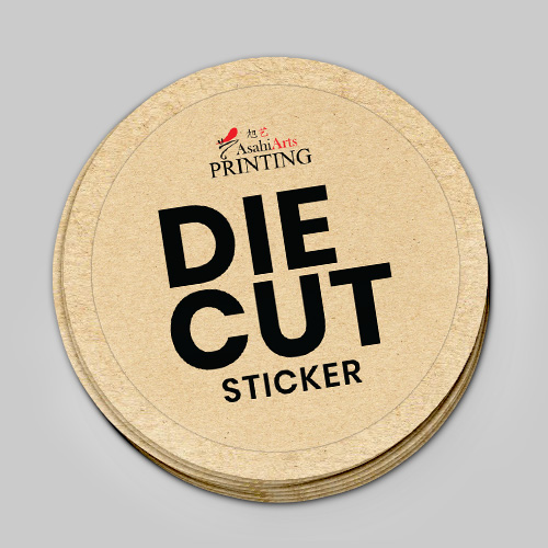 Die Cut Kraft Sticker
